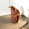 MOCHILA DE CUERO MARRON