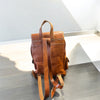 MOCHILA DE CUERO MARRON
